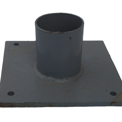 Оголовок с фланцем 150х150х4 мм к свае d57