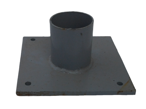 Оголовок с фланцем 150х150х4 мм к свае d76